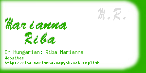 marianna riba business card